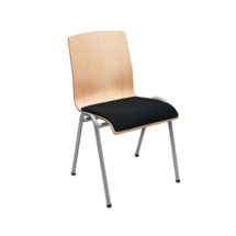 De Valk 4422 Beuken kerkstoel met opdekstoffering