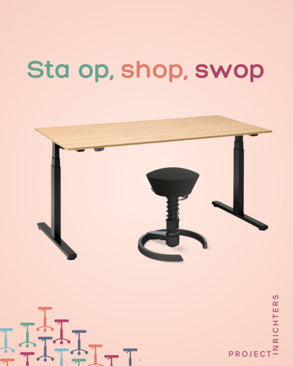 Actiepakket: zit-sta bureau + Swopper - Afbeelding 5